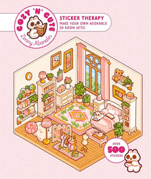 Cute 'n' Cozy Sticker Therapy: Make Your Own Adorable 3D Room Sets: Over 500 Stickers!