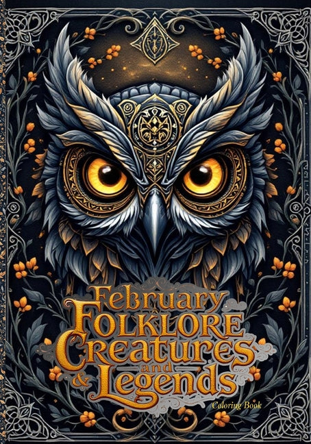 February Folklore Creatures and Legends Coloring Book: Mythical Beasts, Protective Spirits, and Intricate Fantasy Line Art for Relaxing Adult Coloring