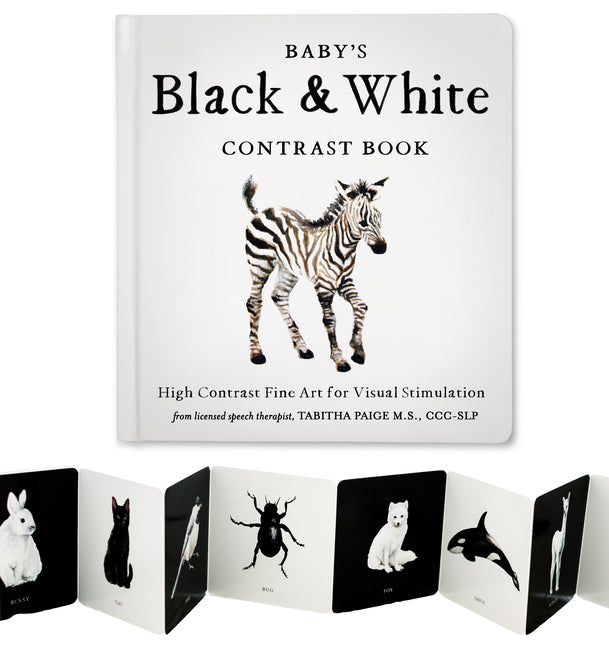 Baby's Black and White Contrast Book: High-Contrast Art for Visual Stimulation at Tummy Time