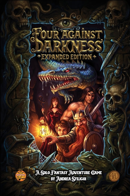 Four Against Darkness: A solitaire dungeon-delving pen-and-paper game