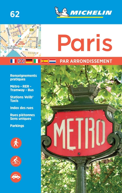Michelin Paris by Arrondissements Pocket Atlas #62