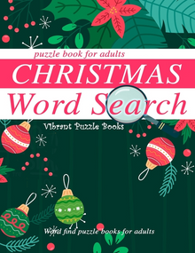 Christmas word search puzzle book for adults.: Word find puzzle books for adults