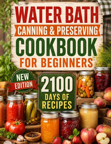 Water Bath Canning & Preserving Cookbook for Beginners: 2100 Days of Quick & Easy Homemade Recipes A Step-by-Step Guide to Healthy and High-Quality Fo