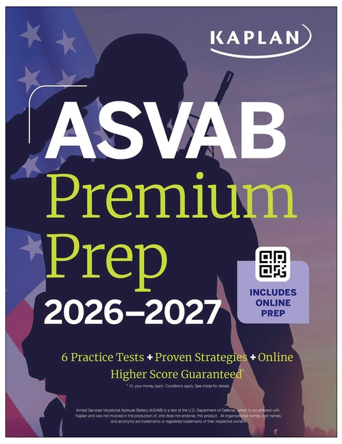 ASVAB Premium Prep 2026-2027: Includes 6 Full Length Practice Tests, 1000+ Practice Questions + In-Book Tear Out Flashcards + Online Access to Interac