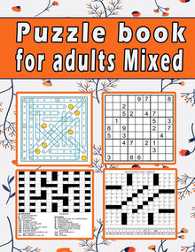Puzzle book for adults Mixed: Large print Puzzle book! Soduko, word search, CodeWord and CrossWord 111 pages
