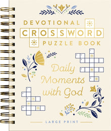 Daily Moments with God: Devotional Crossword Puzzle Book (36 Daily Devotions with Inspiring Activities to Enjoy God's Presence) - The Perfect Gift for