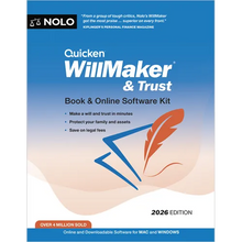 Quicken Willmaker & Trust 2026: Book & Online Software Kit