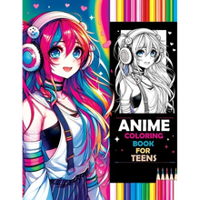 Anime Coloring Book for Teens: Beauty Pop & Anime Girls - Sparking Creative Inspiration from Classic to Modern Manga Masterpieces