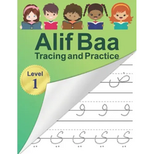 Alif Baa Tracing and Practice: Arabic Alphabet letters Practice Handwriting WorkBook for kids, Preschool, Kindergarten, and Beginners - Level 1.