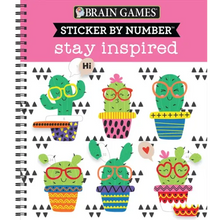 Brain Games - Sticker by Number: Stay Inspired