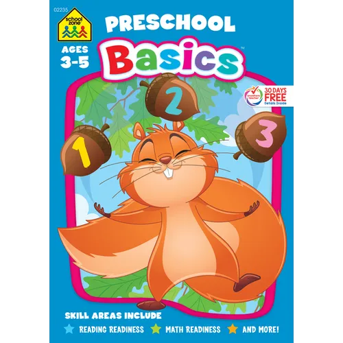 School Zone Preschool Basics 64-Page Workbook