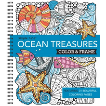 Color & Frame - Ocean Treasures (Adult Coloring Book)