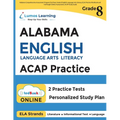 Alabama Comprehensive Assessment Program Test Prep: Grade 8 English Language Arts Literacy (ELA) Practice Workbook and Full-length Online Assessments