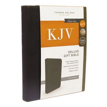 KJV, Deluxe Gift Bible, Imitation Leather, Black, Red Letter Edition