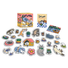 Cat Cafe Magnet Set