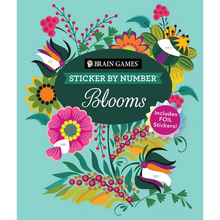 Brain Games - Sticker by Number: Blooms (24 Images to Sticker): Includes 2 Foil Sticker Sheets to Complete Each Image!