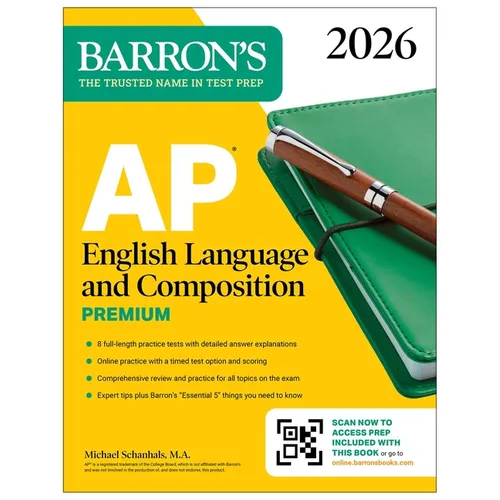 AP English Language and Composition Premium, 2026: Prep Book with 8 Practice Tests + Online Practice
